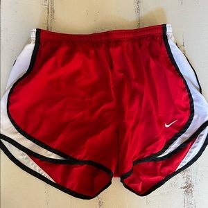 Nike Dri-Fit Shorts Black and Red Size Medium